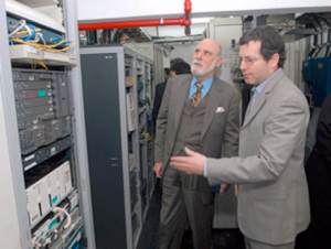 Vinton Cerf, widely known as a “Father of the Internet,” visiting CABASE IXP.